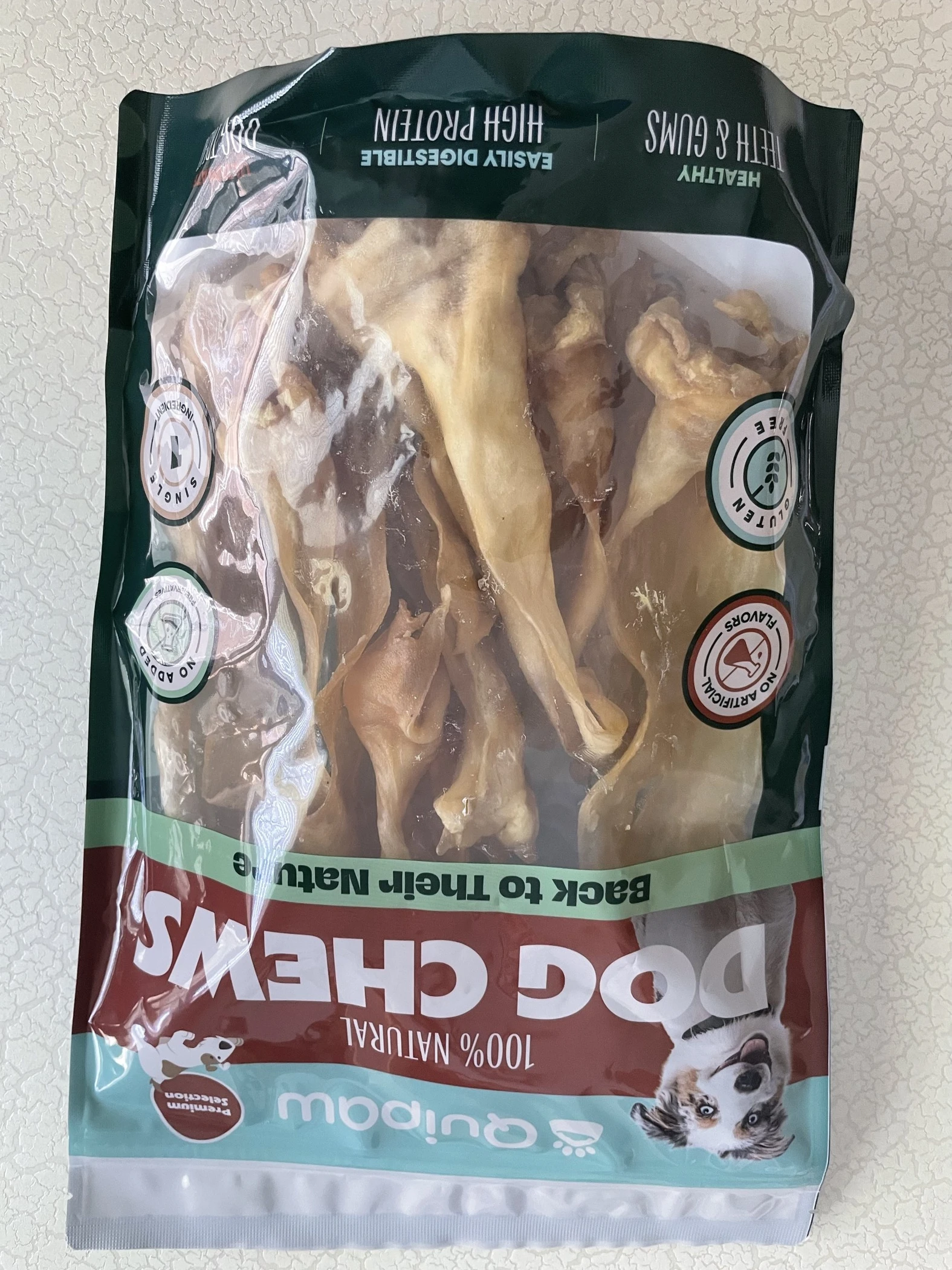 Front of pack
