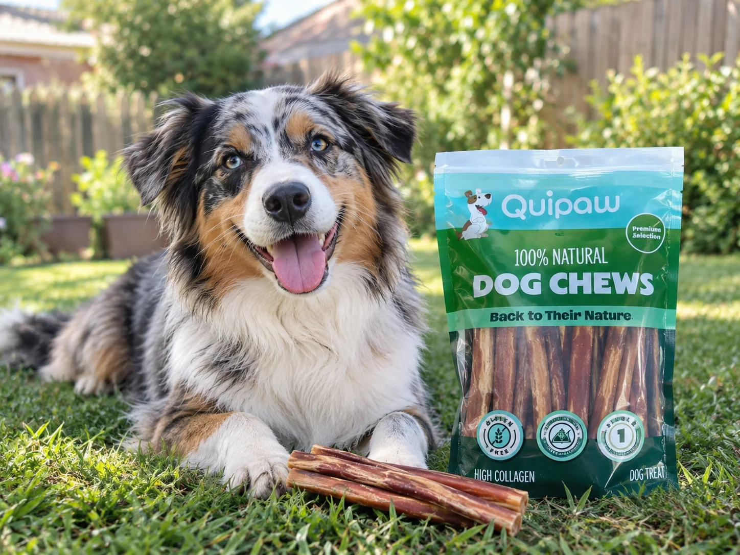A dog enjoying an outdoor day